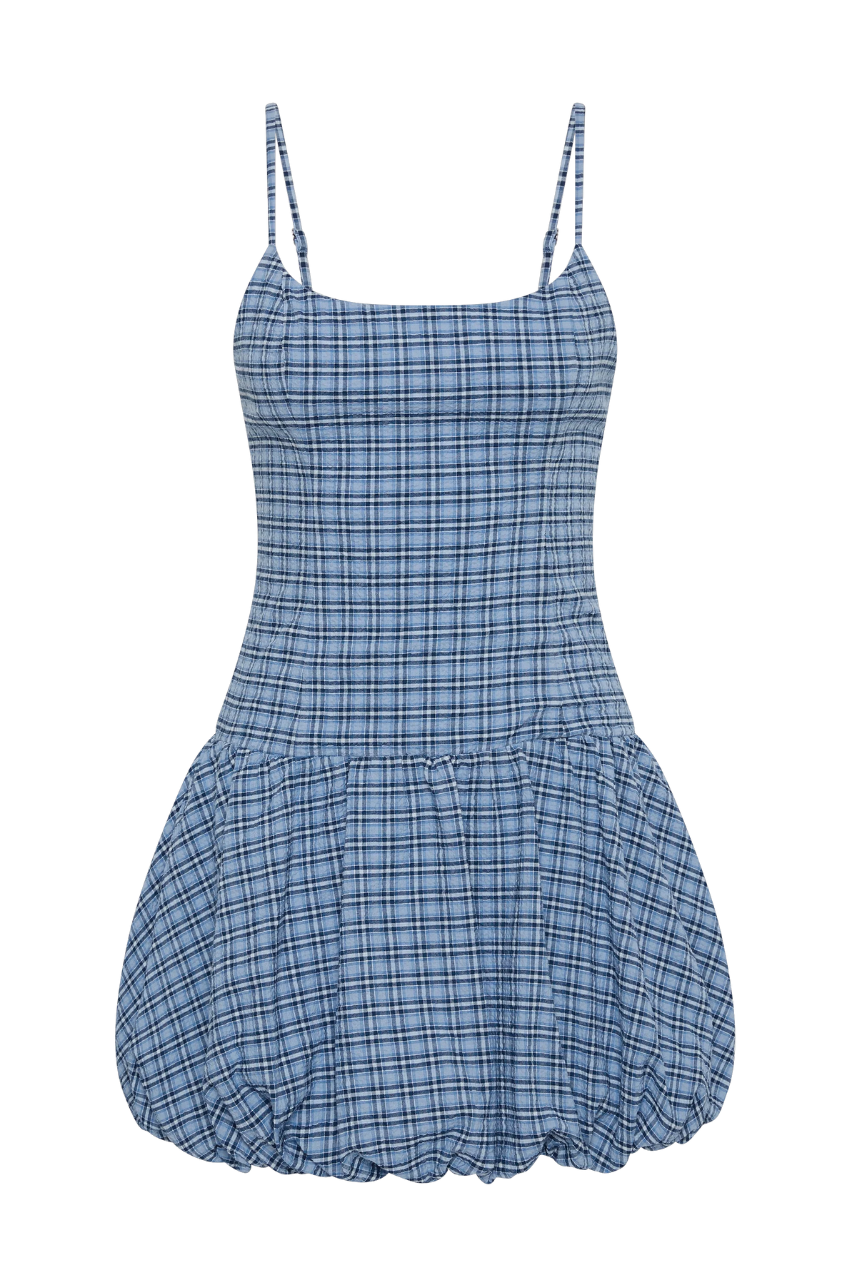 Pelea Mini Dress Vintage Blue Check