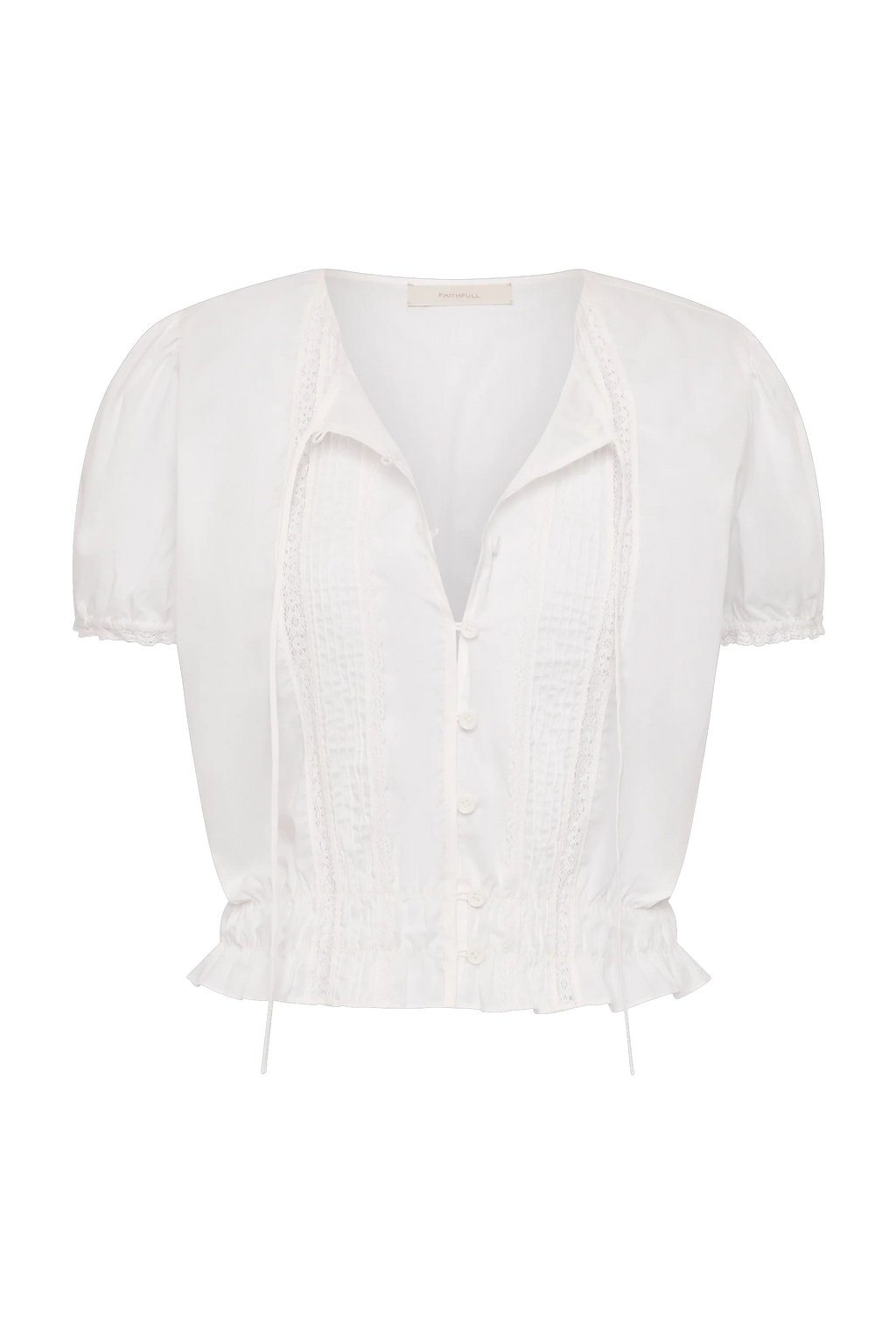 Fiora Blouse Fresco Lace White - Final Sale