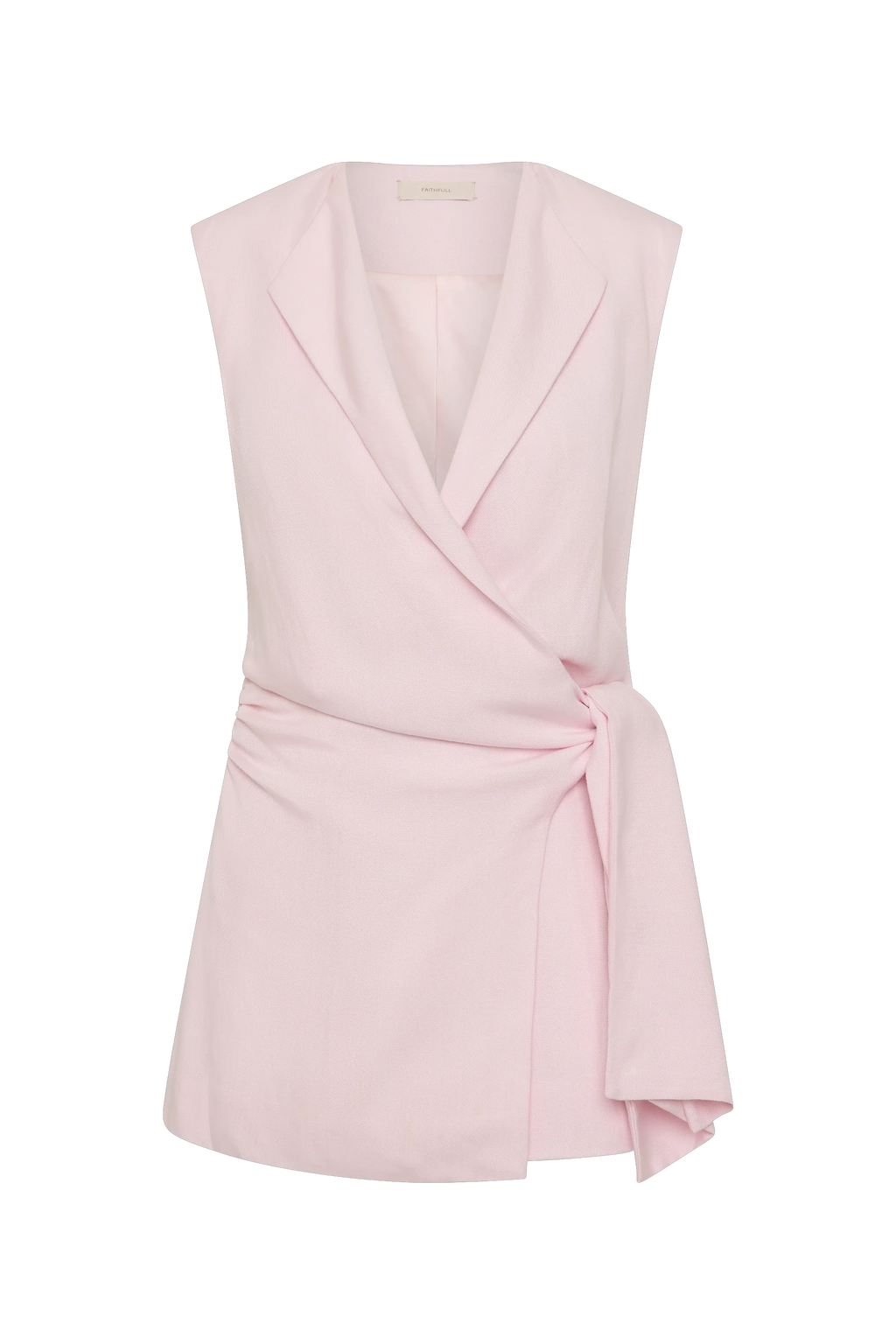 Jagger Wrap Vest Pale Pink - Final Sale