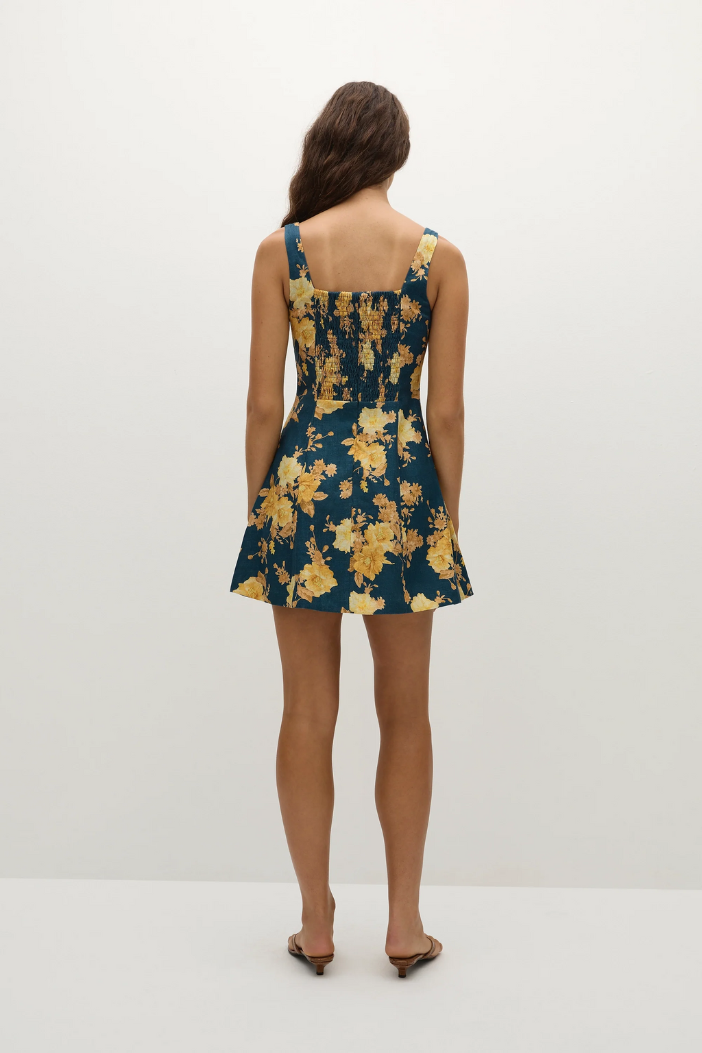 Felice Mini Dress Nora Floral Navy - Final Sale