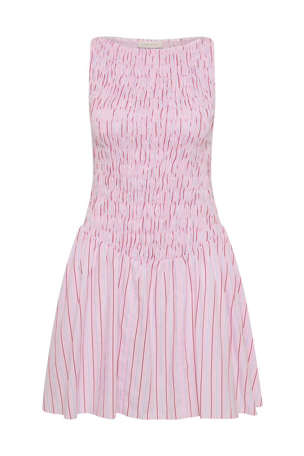 Martina Mini Dress Fiori Stripe Palazzo - Final Sale