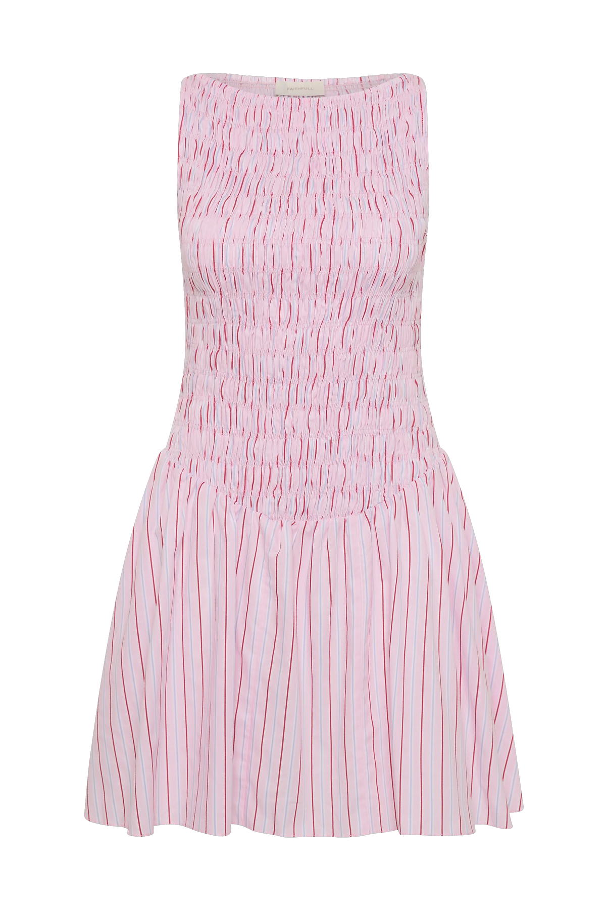 Martina Mini Dress Fiori Stripe Palazzo - Final Sale