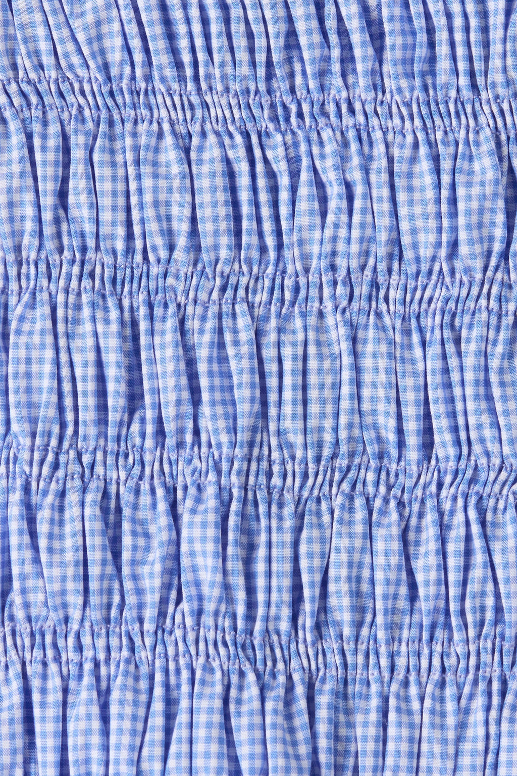 Eudora Top Micro Gingham Soft Blue - Final Sale
