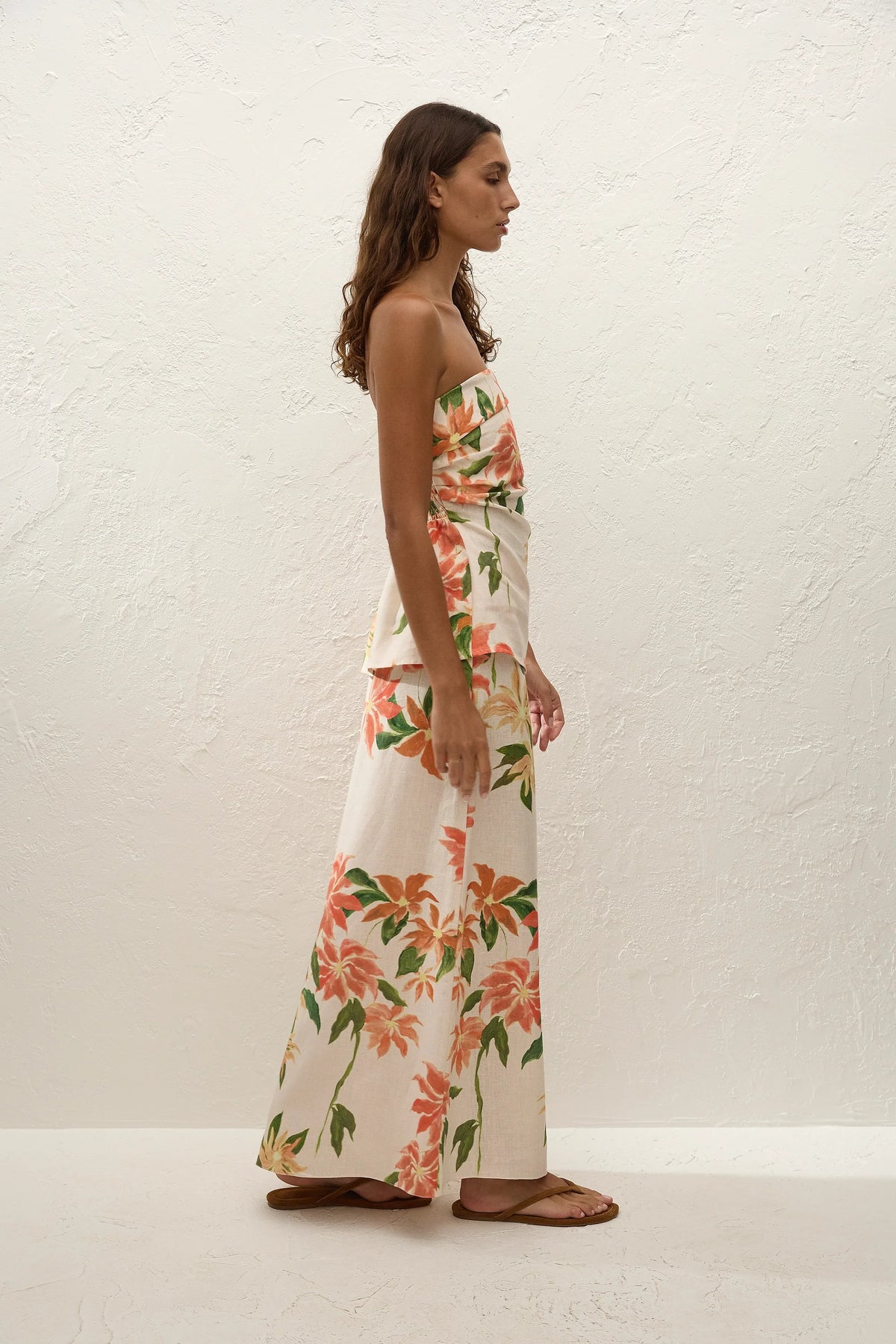 Eleanore Strapless Top Jardines Floral - Final Sale