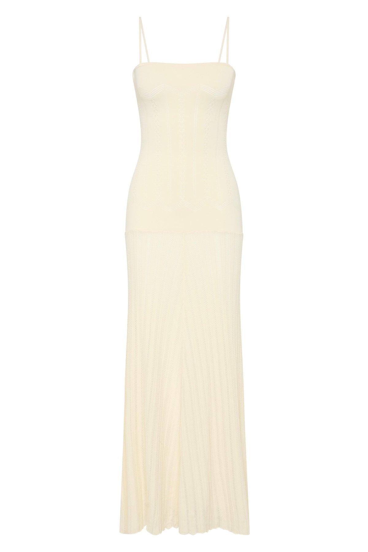 Irene Maxi Dress Maja Pointelle Vintage White