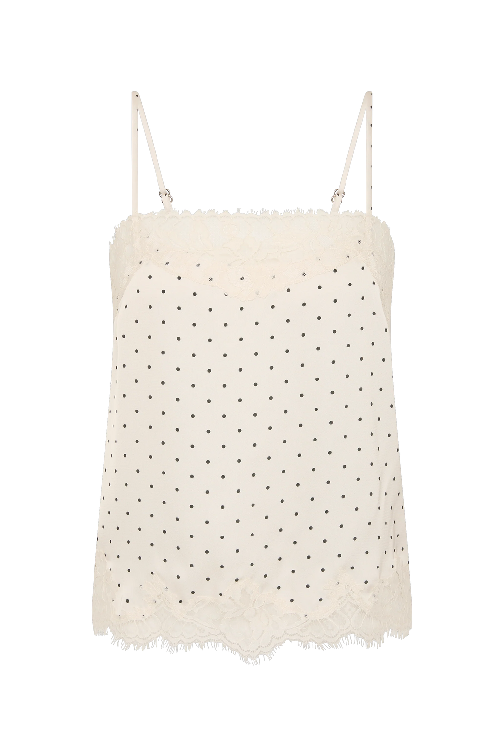 Marisol Top Polka Dot Antique White
