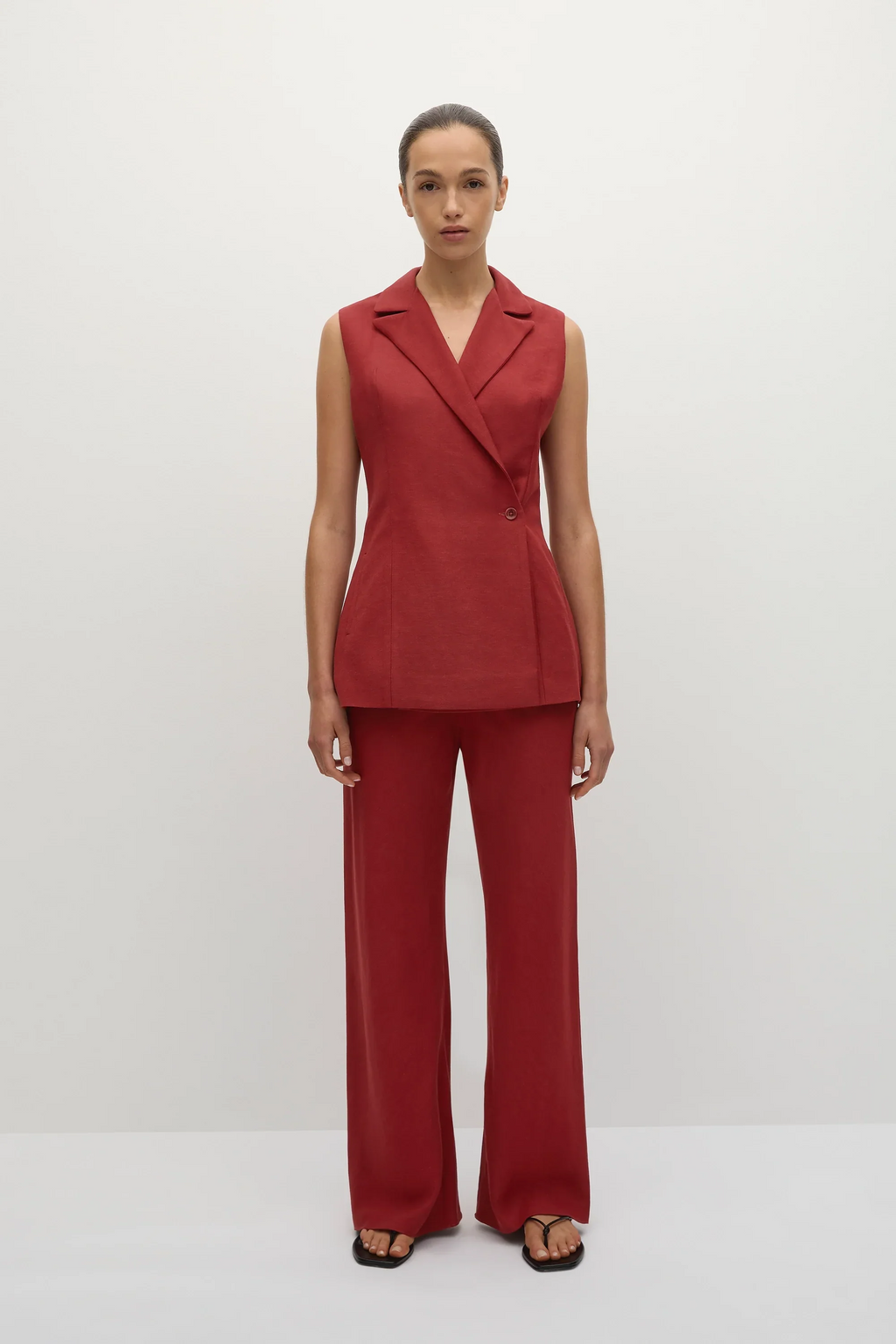 Florine Pant Deep Red - Final Sale