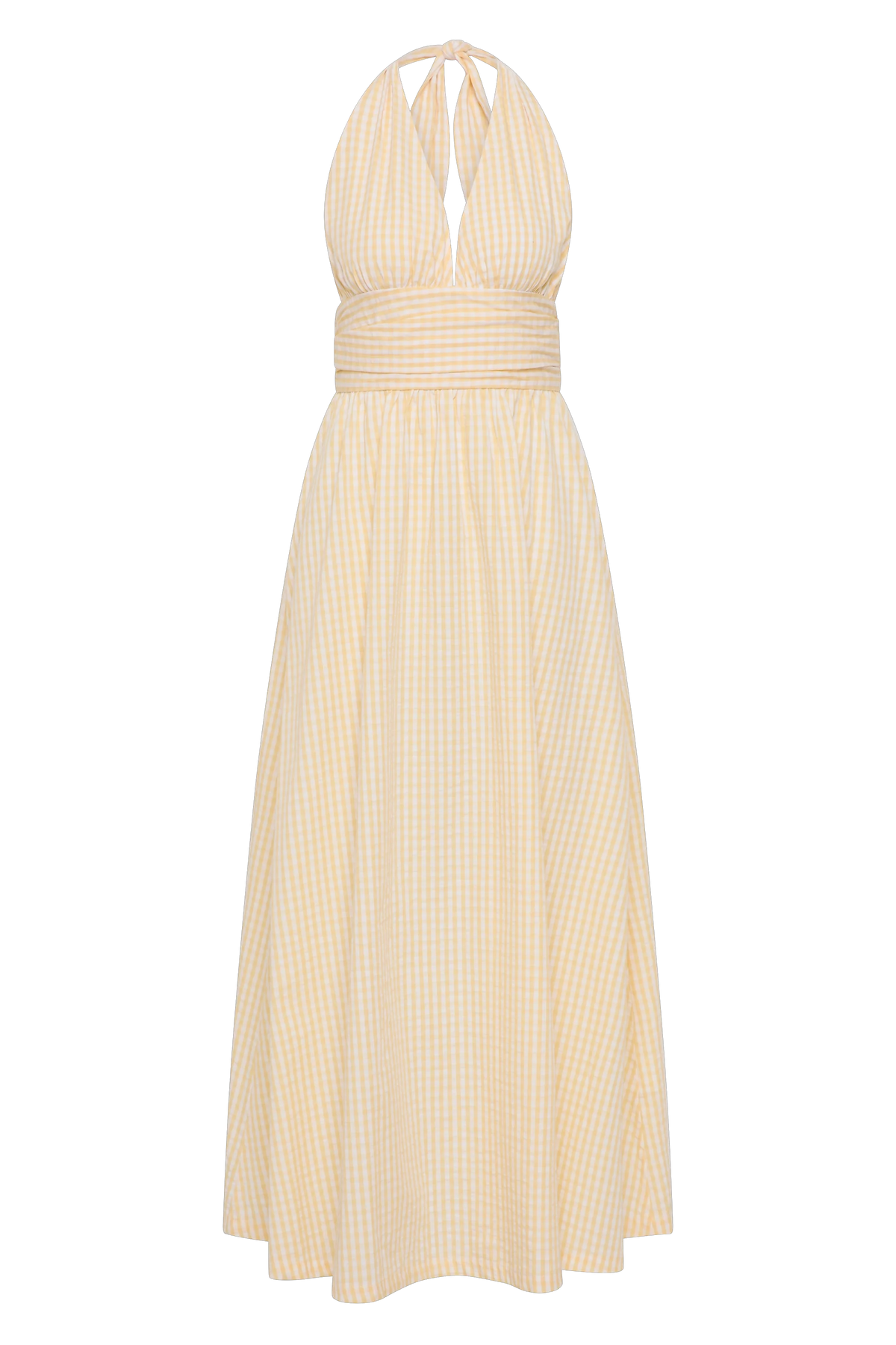 Lido Maxi Dress Butter Textured Gingham