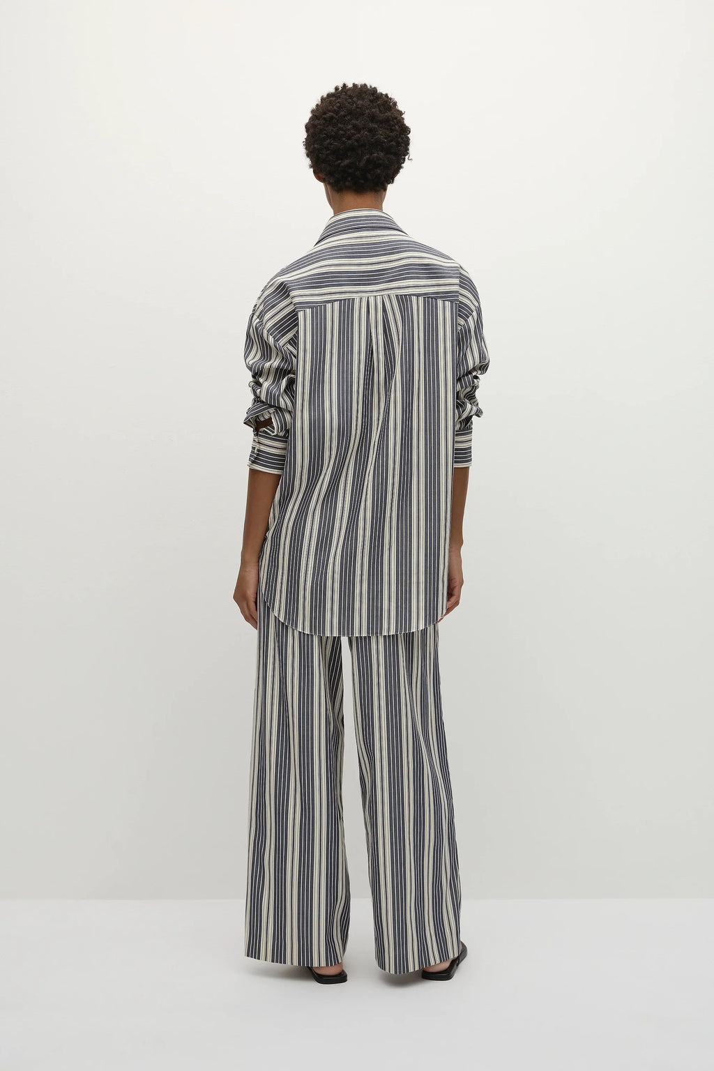 Capri Shirt Antique Navy Stripe - Final Sale