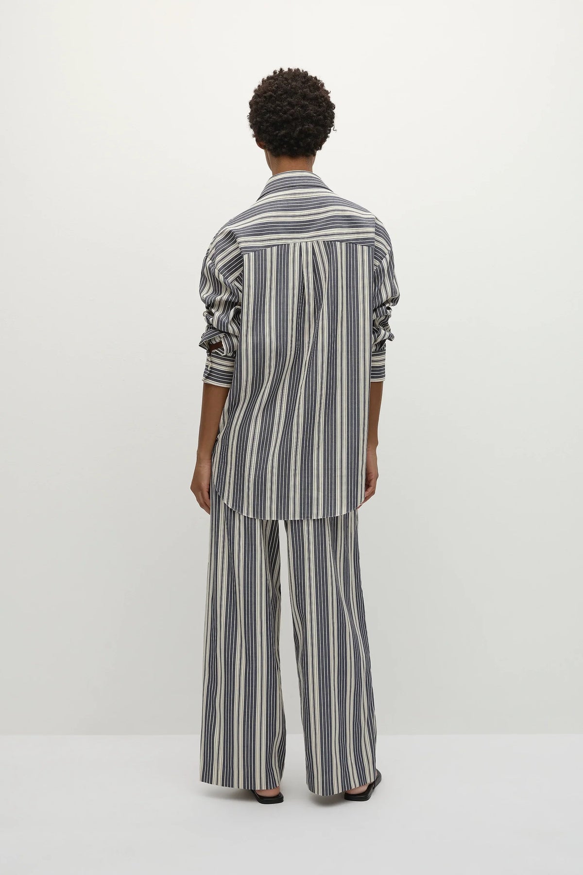 Rena Pant Antique Navy Stripe - Final Sale