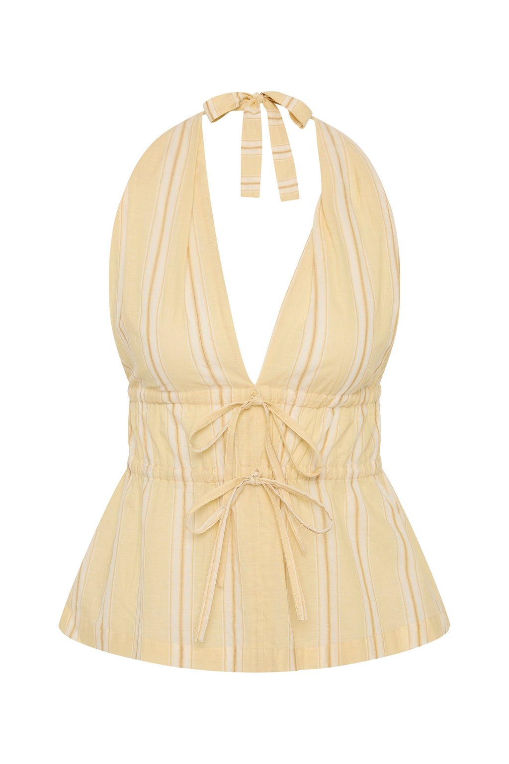 Ermita Top Ombre Stripe Faded Mustard - Final Sale