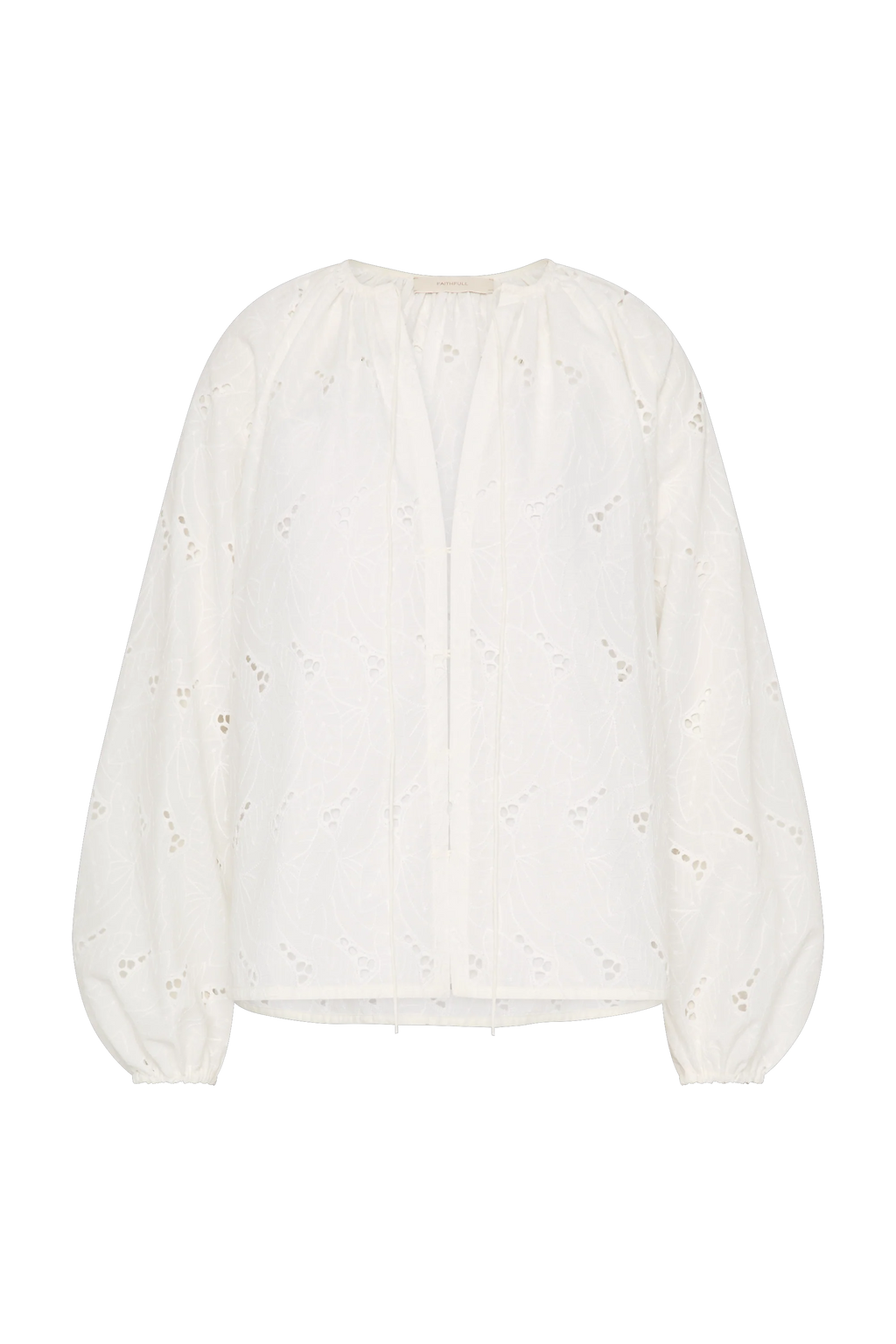 Thora Blouse Birgitta Broderie Anglaise White - Final Sale