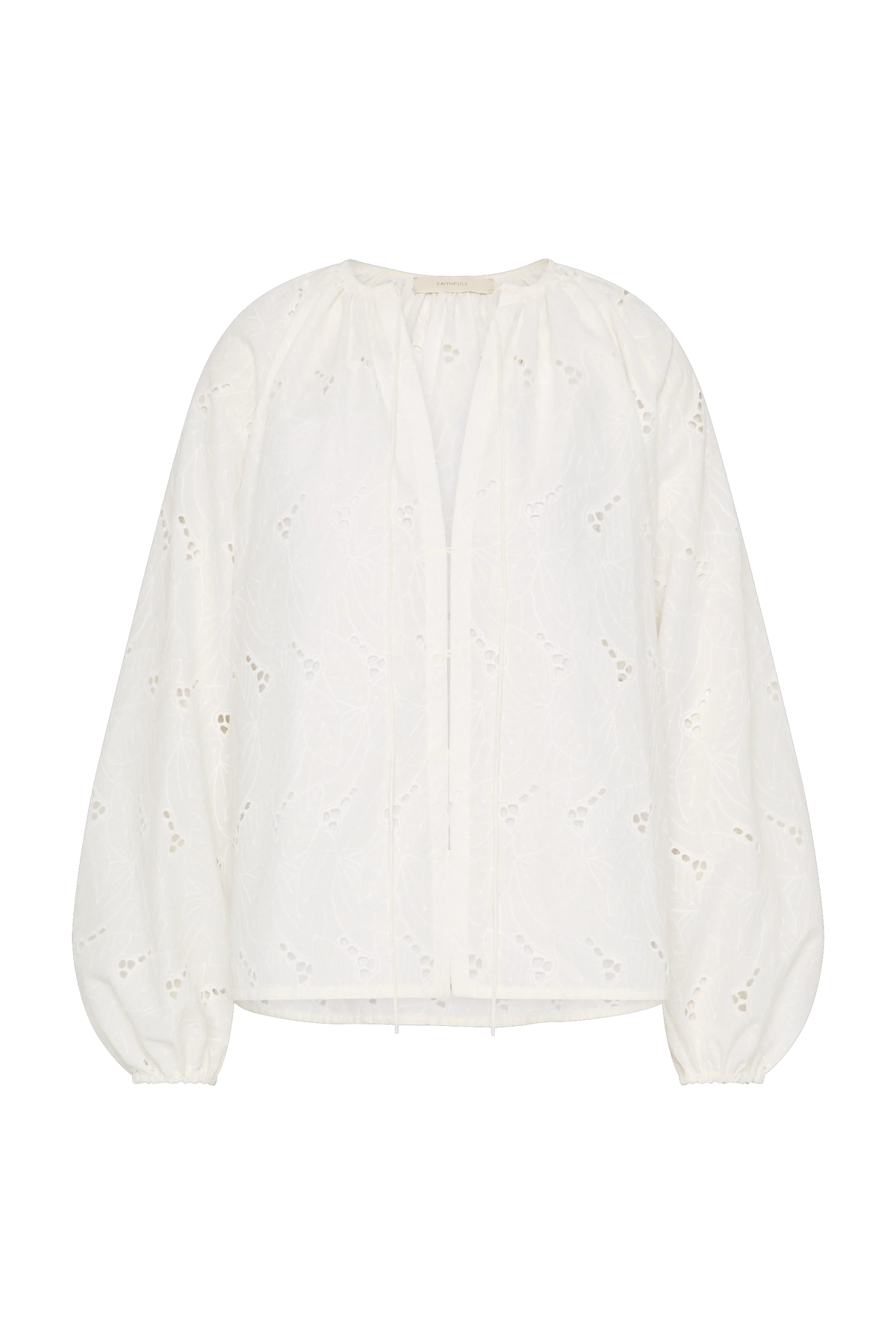 Thora Blouse Birgitta Broderie Anglaise White - Final Sale