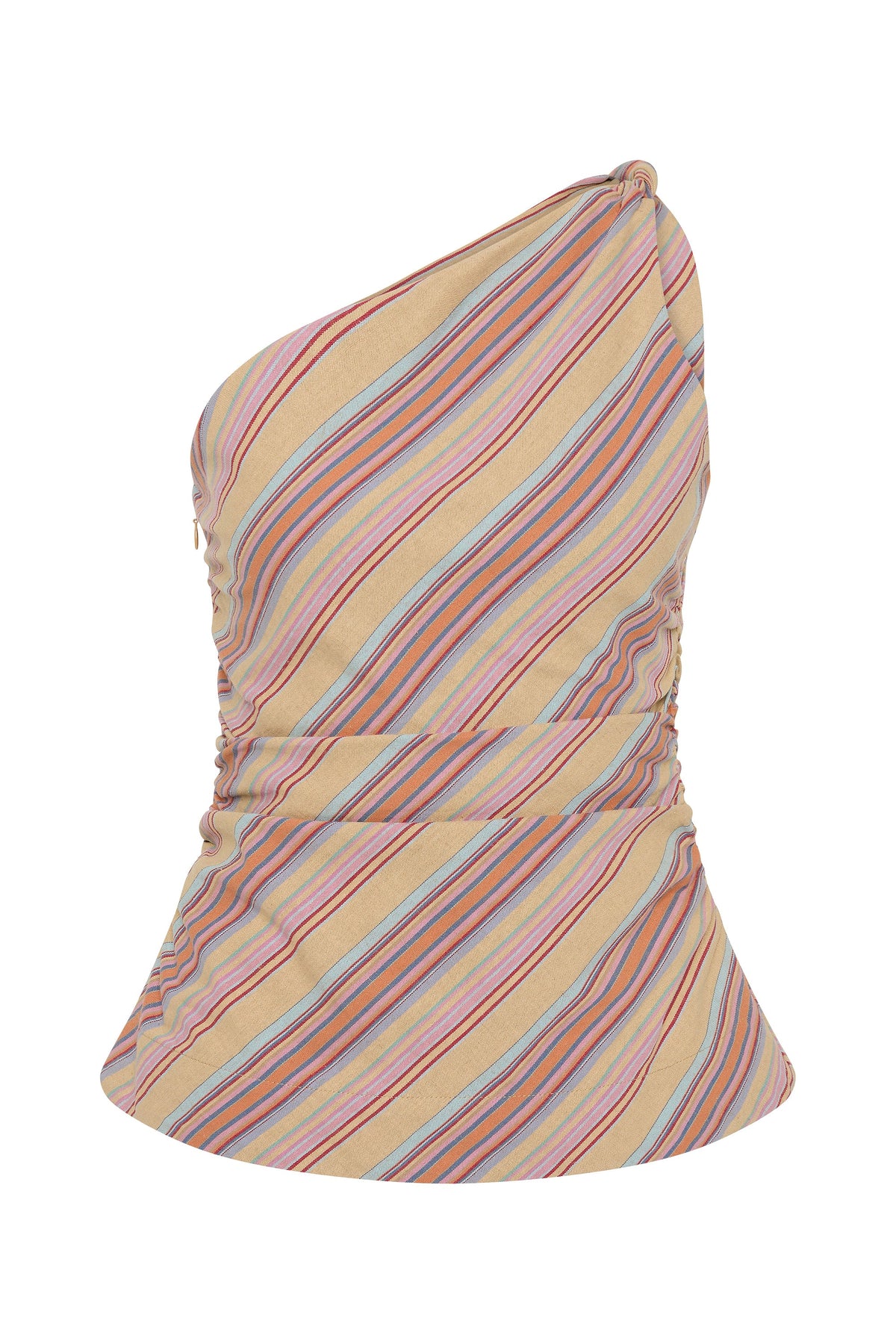Aurora Top Agua Stripe Mustard - Final Sale
