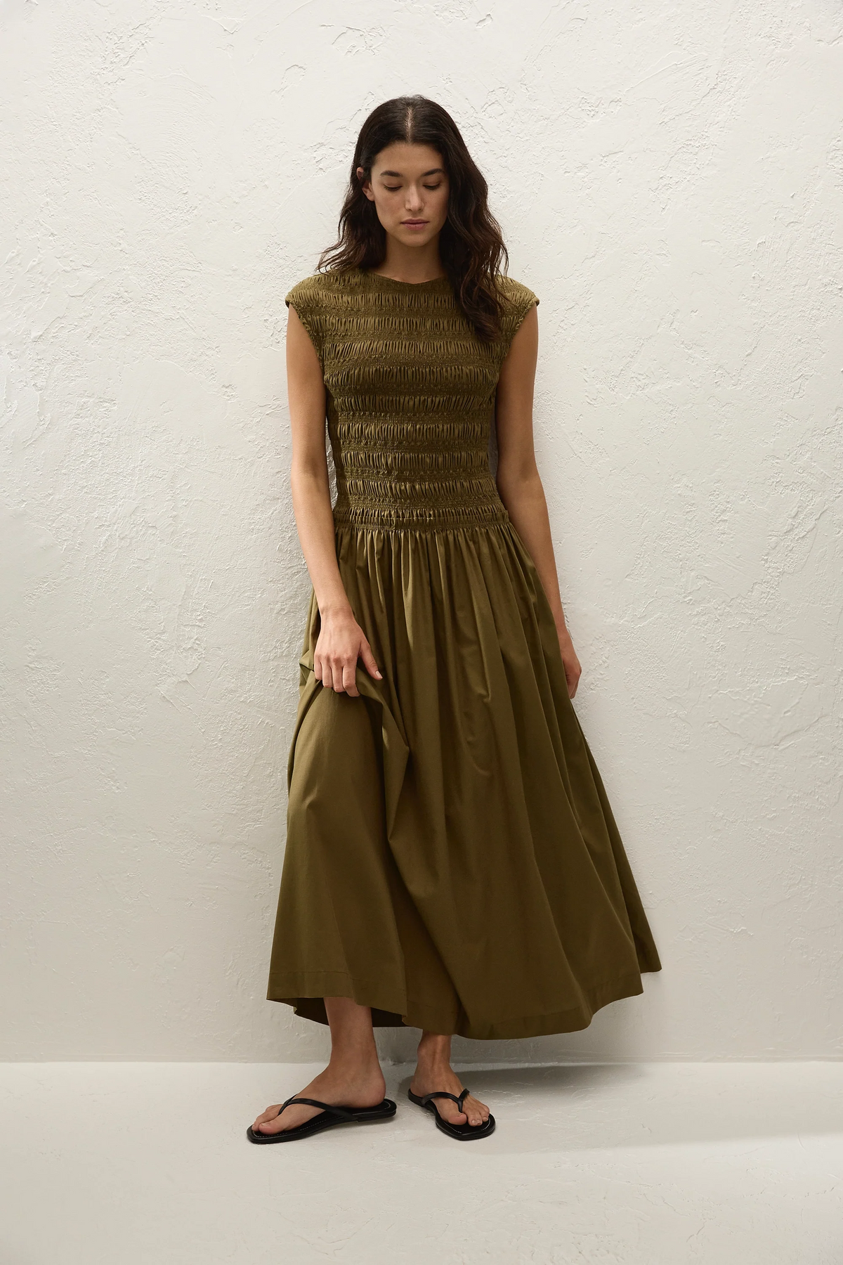 Ale Midi Dress Olive - Final Sale