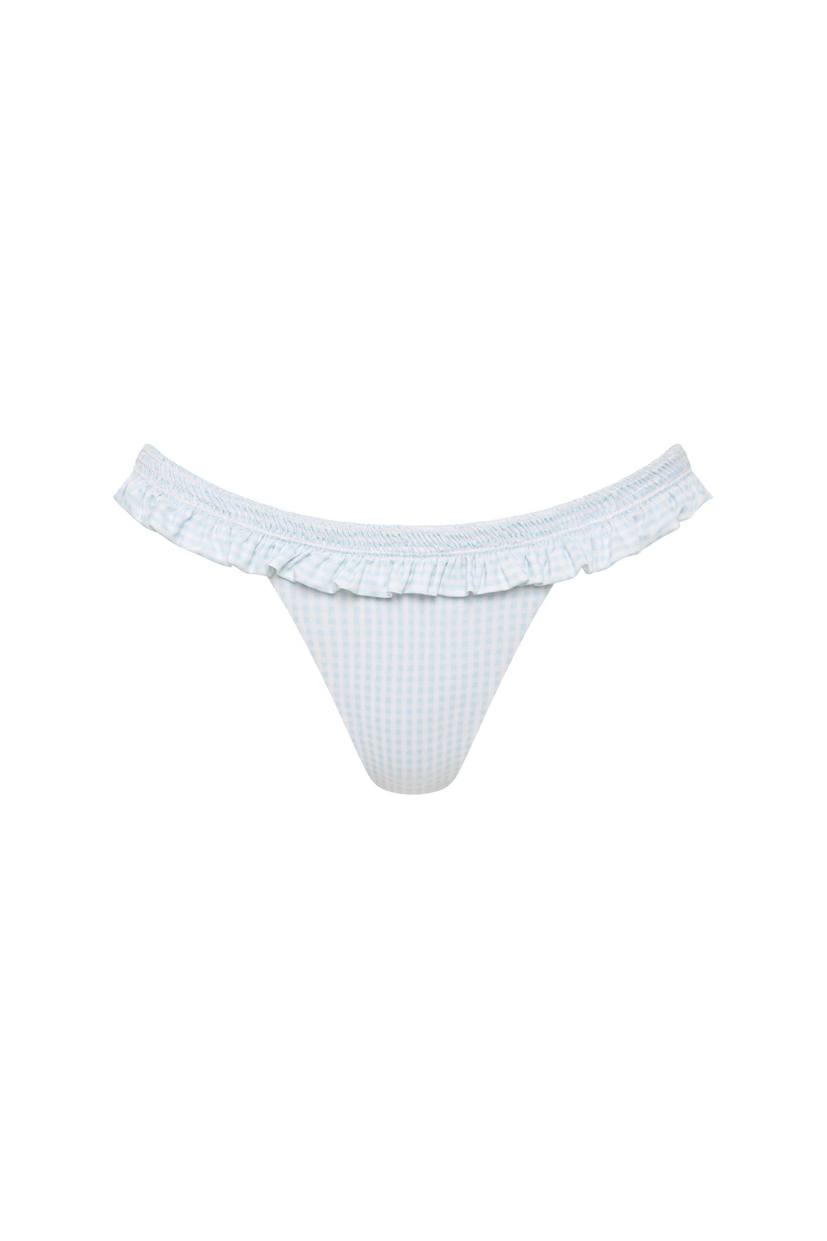 Esterel Bikini Bottom Gingham Sky Blue