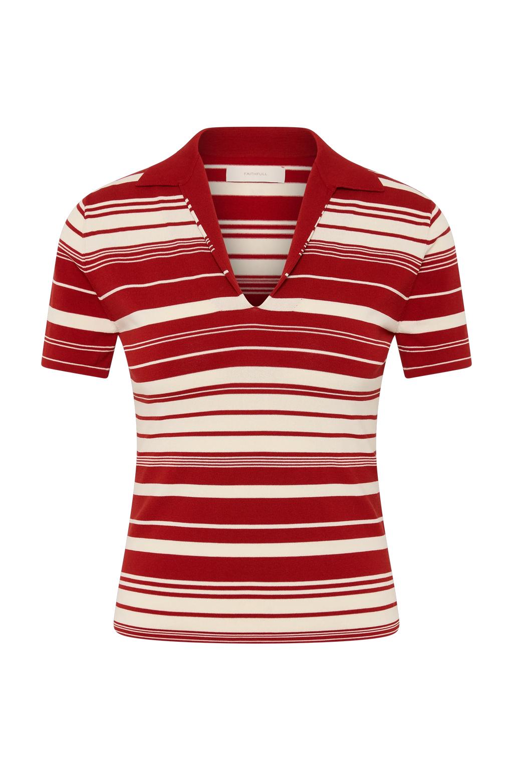 Cloe Top Valdemar Stripe Red Ochre