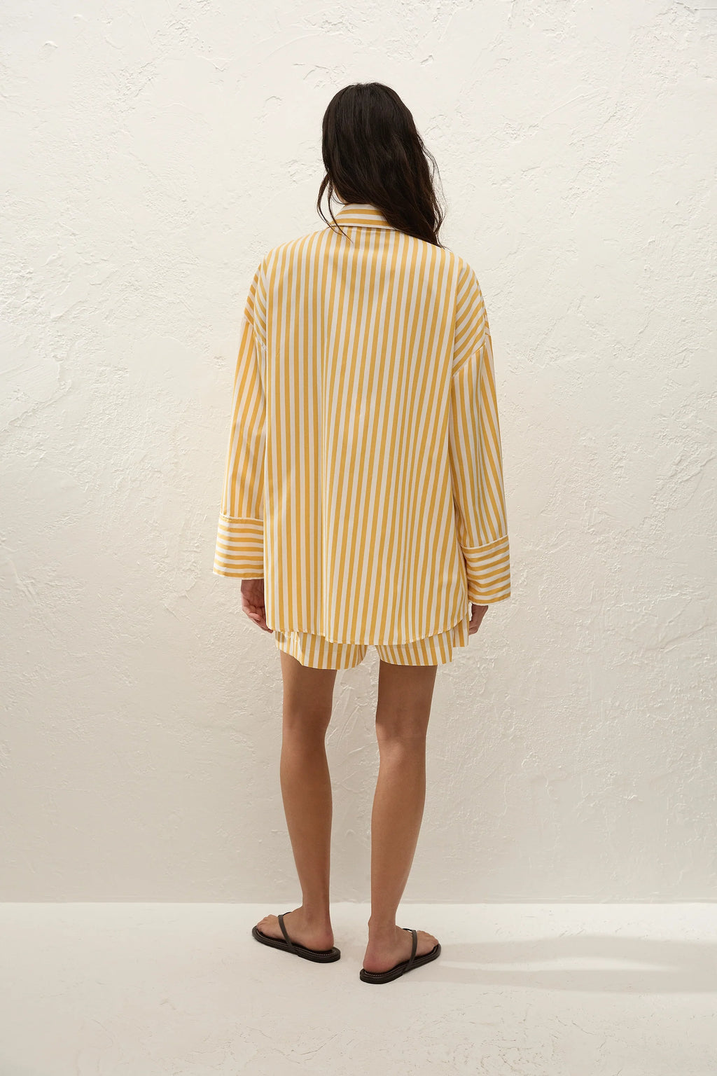 Clemente Shirt Orozco Stripe Mustard - Final Sale
