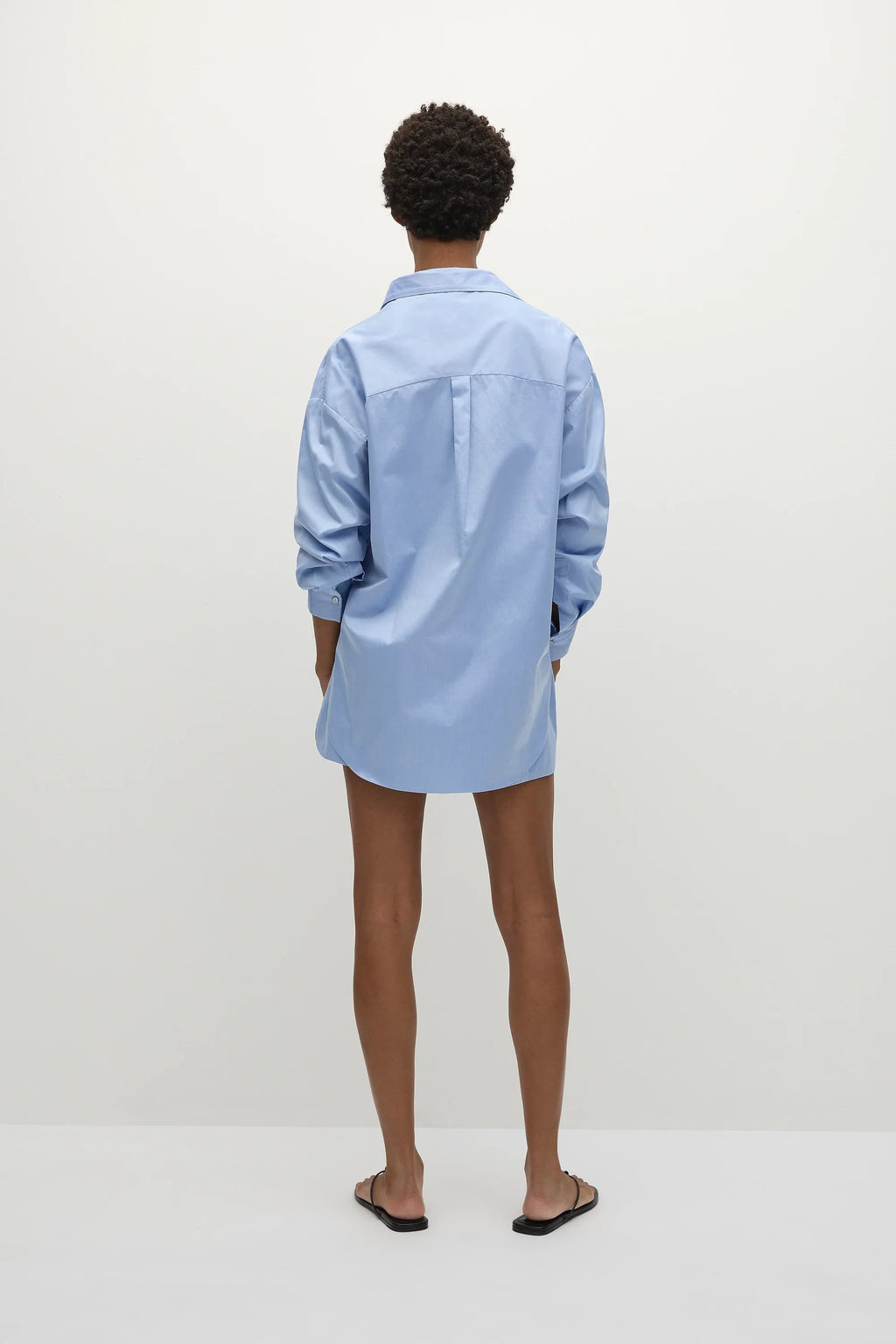 En Vau Oversized Shirt Soft Blue - Final Sale
