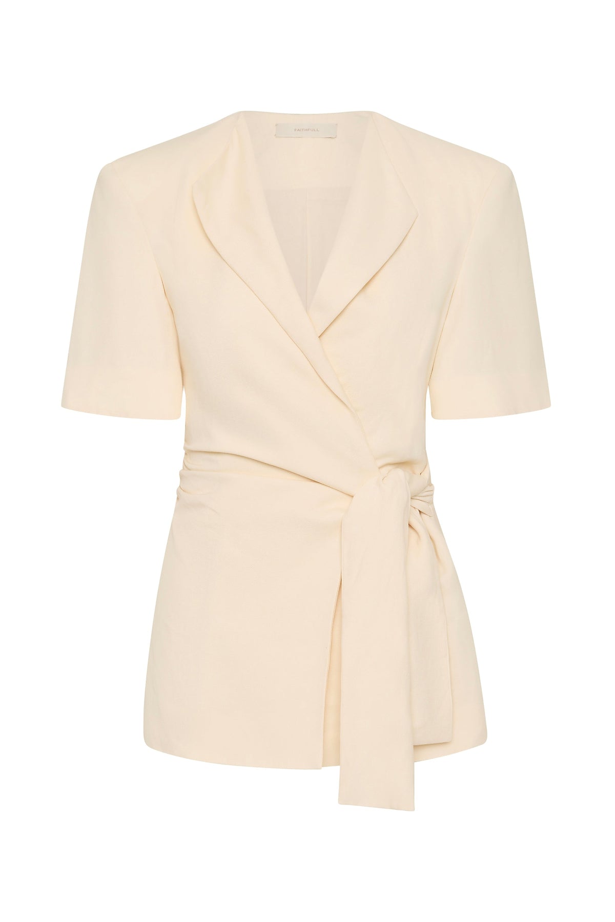 Ida Knot Blazer Latte - Final Sale