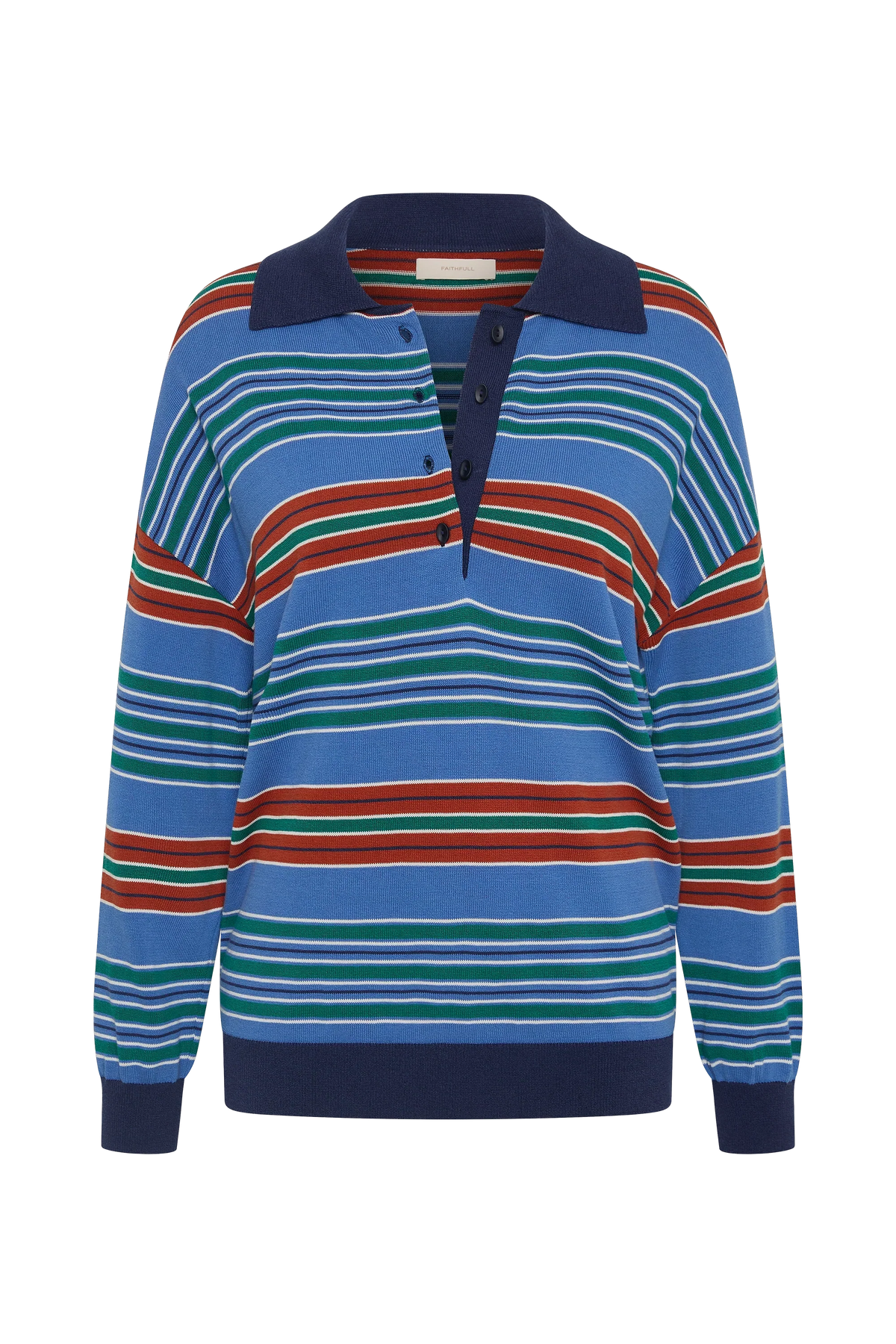 Harlow Oversized Polo Juan Stripe