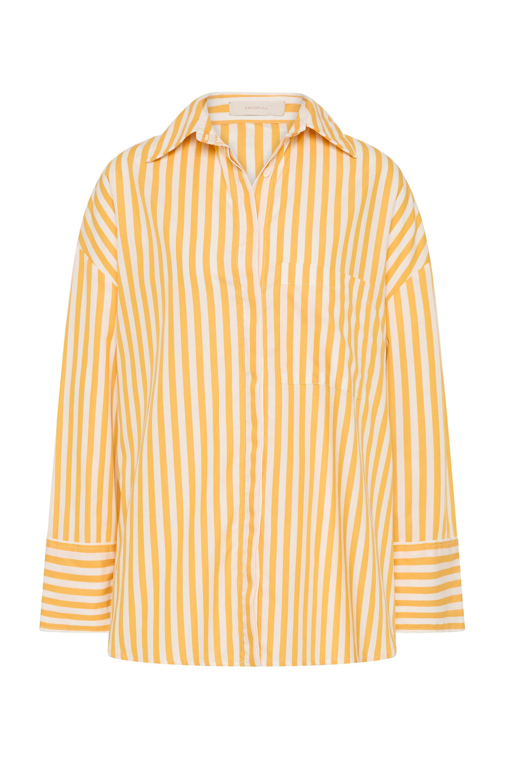 Clemente Shirt Orozco Stripe Mustard - Final Sale