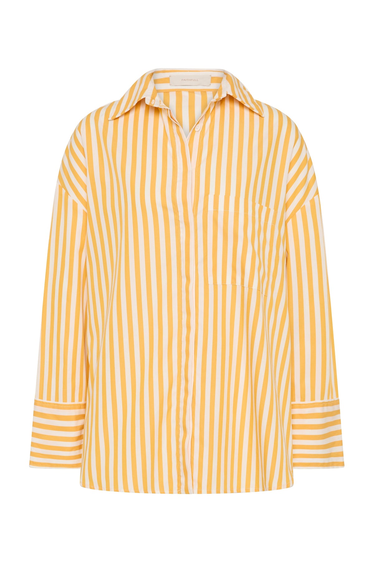 Clemente Shirt Orozco Stripe Mustard - Final Sale