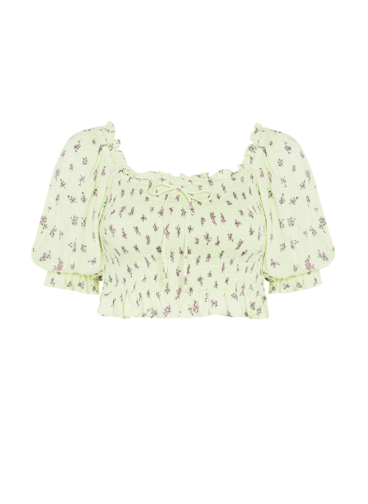Isadora Top Luda Floral Lime - Final Sale
